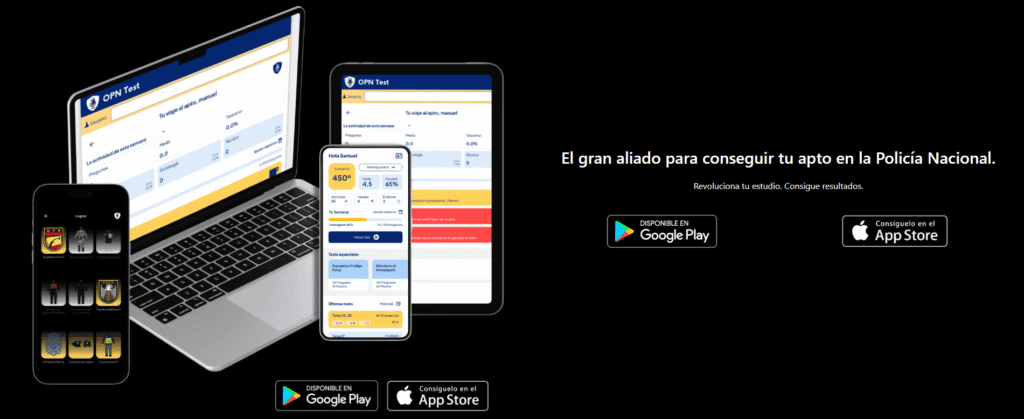 App de Test para la Oposición a Policía Nacional